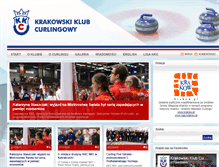 Tablet Screenshot of kkc-curling.pl
